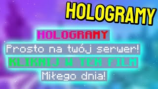 Jak zrobić HOLOGRAMY w MINECRAFT  DecentHolograms plugin [upl. by Naul]