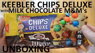 Unboxing Keebler Chips Deluxe Cookies With Milk Chocolate MampMs [upl. by Charteris]