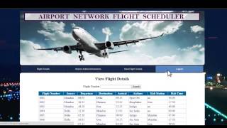 Airport Network Flight Scheduler Project [upl. by Ettigdirb]