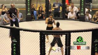 Sherisse Subero Vs Male Opponent Exhibition Match  MMA in Paradise 4 [upl. by Alekram]