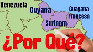 ¿Por qué Guyana Surinam y Guayana francesa no son parte de Latinoamérica [upl. by Ierdna]