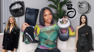 HUGE Spring Collective Haul  ALL Black Edition Ft Coperni JW Pei SHEIN PLT  More [upl. by Nessaj688]