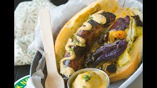 Roasted Bratwurst with Raisins Cabbage and Onions [upl. by Adella]