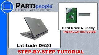 Dell Latitude D620 PP18L Hard Drive amp Caddy HowTo Video Tutorial [upl. by Eselrahc]