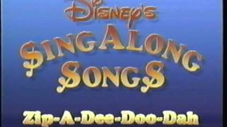 Closing to Disneys SingAlong Songs ZipaDeeDooDah 1990 VHS [upl. by Aisnetroh]