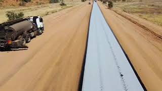 bitumen sealing at Innamincka SA [upl. by Otreblon90]