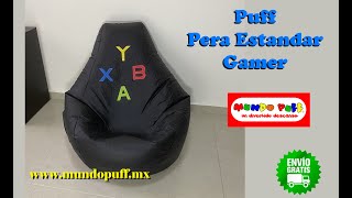 Descansa en un sillón Puff Pera Gamer Estandar adquiérelo en wwwmundiopuffmx mundopuffmexico [upl. by Raamal918]