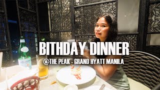 Wendys Birthday 🎂  ThePeakBGC GrandHyattManila 🏨 [upl. by Ardnasak]