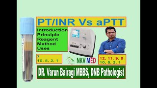 PTINR Vs aPTTPTT Test Complete in Hindi by Pathologist [upl. by Annoid]