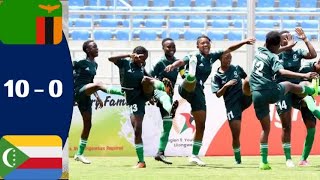 Zambia Vs Comoros 10  0 All Goals amp Extended Highlights – COSAFA WOMENS U17 CHAMPIONSHIP [upl. by Friedberg784]