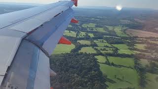 London Gatwick landing 4Oct 2024 from BER Berlin EasyJet A320 Airbus [upl. by Giardap33]