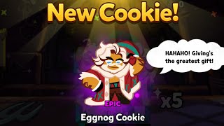 getting the NEW EGGNOG COOKIE • Cookie Run Ovenbreak [upl. by Anahsit]