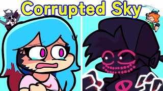 Friday Night Funkin Corruption Remastered Sky Vs Evil Boyfriend Pico amp GF  Cutscenes FNF MOD [upl. by Eynahpets]