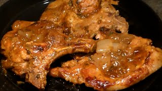 Delicious Braised Pork Chops And Onions Recipe Easy Pork Chops And Onions Recipe [upl. by Acinorev36]