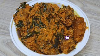 How To Cook Efo Igbo With Egusi  Efo Gbagba [upl. by Nerte]