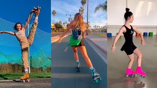 Roller Skating Girls TikTok Compilation 2024 rollerskating [upl. by Leinahtan]