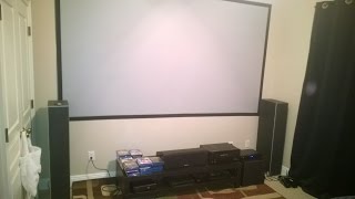 Budget home theater for 800 1080p 3D 130quot screen Acer H6510BD [upl. by Tseng]