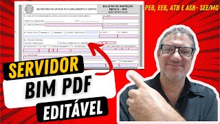 Atenção Servidor SEEMG BIM em PDF Editável Boletim de Inspeção Médica  BIM Servidores não efetivos [upl. by Anawait]