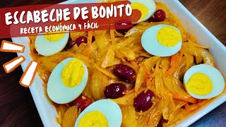 ESCABECHE DE PESCADO BONITO  RECETA PERUANA 🇵🇪 ECONÓMICA Y FÁCIL [upl. by Niarb]