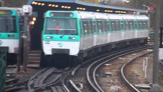 RATP Metro Paris  Automatic return  Retournement automatique des trains à Châtillon  Montrouge [upl. by Muriah69]