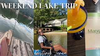 TRAVEL WITH ME ⛵️☀️ Lake trip  Lake house tour  at home ear piercing [upl. by Saberio]