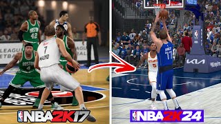 StepBack Jumper With Luka Doncic On Every NBA 2K [upl. by Gnilrets]