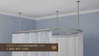 How to Install a Corner Shower Curtain Rod [upl. by Corrinne]