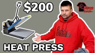 Budget Heat Press To Start A TShirt Business  FANCIERSTUDIO  Heat Press For Beginners [upl. by Cagle]