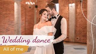 All of me  John Legend 💖 Wedding Dance ONLINE  Sweet amp Easy First Dance [upl. by Agathe802]