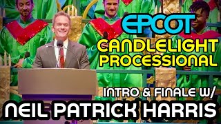 EPCOT Candlelight Processional Hosted By Neil Patrick Harris  Intro amp Finale [upl. by Gambrill]