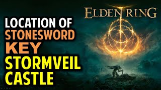 Stormveil Castle Stonesword Key Location  Elden Ring [upl. by Madlen]