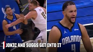 Nikola Jokic amp Jalen Suggs get INTO IT after this physical play 👀  NBA on ESPN [upl. by Charyl]