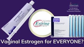 Vaginal ESTROGEN for EVERY menopausal woman  Estradiol  FDA says NO WAY [upl. by Ardiedal]