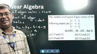 GATE Engg Maths Linear Algebra 2 Marks Question Solving [upl. by Stevena]