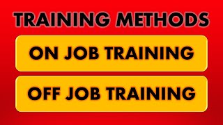 Training Methods in Human Resource Development  On Job Training vs Off Job Training [upl. by Adlihtam]