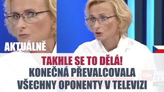 Konečná PŘEVALCOVALA všechny oponenty v televizi [upl. by Macmullin996]