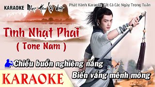 Karaoke Tình Nhạt Phai  Tone Nam  Nhạc Hoa Lời Việt [upl. by Theo]