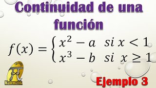 Continuidad de una función  Ejemplo 3 [upl. by Llenrub54]