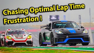 Porsche GT4 RS chasing optimal lap time at COTA  The Frustration [upl. by Toddie]