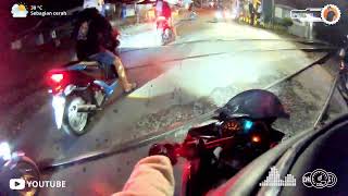 MOTORAN  DAY31 Melewati Rel Kereta Api  MOORS MOTOVLOG [upl. by Aryas]