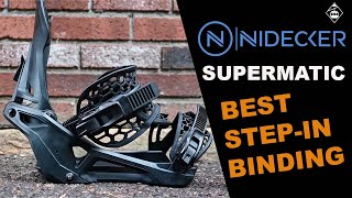 2023 Nidecker Supermatic Snowboard Binding Review Best Step In Binding [upl. by Hazeghi]