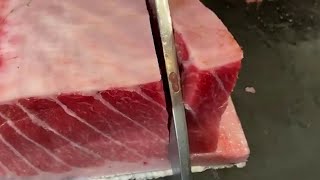 Satisfying Tuna OTORO Cutting Skills  The Best Portion of Tuna [upl. by Eimat]