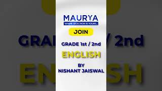 English by Nishant sir  start Learning with maurya competition classes jagatpura Jaipur [upl. by Gilbart534]