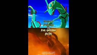 King Ghidorah KOTM vs Rayquaza Pokemon godzillakingofthemonsters pokemon [upl. by Marra]