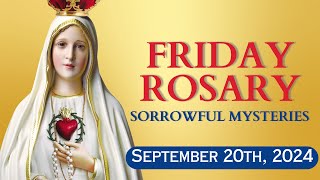 HOLY ROSARY ✝️ Friday September 20 2024 ✝️ Sorrowful Mysteries ✝️ Todays Rosary🌹 [upl. by Trocki527]