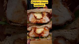 chicken cheez Sandwich bayashi food mukbang cooking recipe sandwich phonk foodie music [upl. by Zolner421]