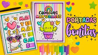 PORTADAS BONITAS de CACTUS Y LLAMA KAWAII  REGRESO A CLASES kawaii cactus llama [upl. by Gnuhp913]