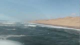 Scenic flight over Namib Desert and Sossusvlei Part I  UNESCO World Heritage Site [upl. by Oner626]