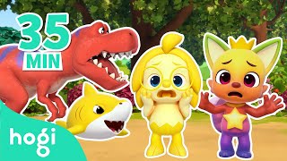 🦖 Learn Colors with Dinosaur Shark Family and More｜Dinosaurs for Kids｜Jingle Play｜Hogi Pinkfong [upl. by Itnavart]