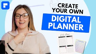 Create an interactive digital planner  Stepbystep tutorial  Free templates [upl. by Cristiona]